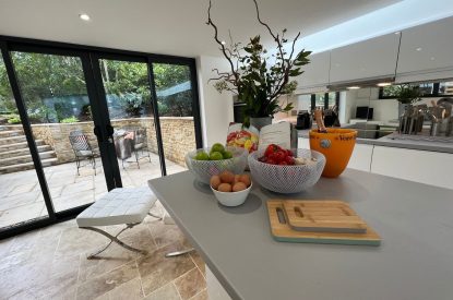 The kitchen at Willow Cottage, Cotswolds