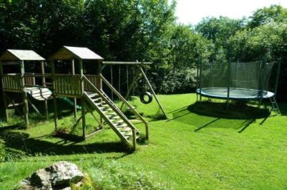 The play area at Valley View Barn, Devon