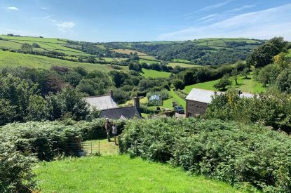 Outside space at Valley View Barn, Devon