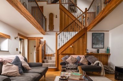 The living space at Valley View Barn, Devon