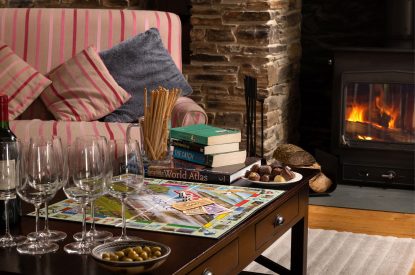 The living space at Valley View Barn, Devon