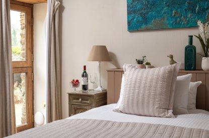A double bedroom at Valley View Barn, Devon
