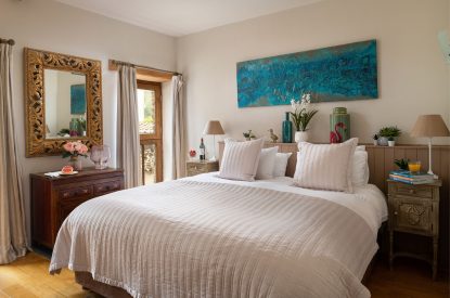 A double bedroom at Valley View Barn, Devon