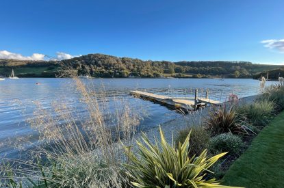 The view at at The Moorings, Cornwall