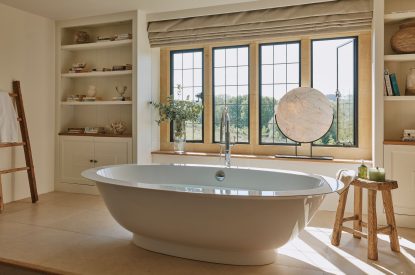 A freestanding bath at Chipping House, Cotswolds