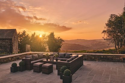 Sunset at Rye Top Farm, Uppermill, Peak District