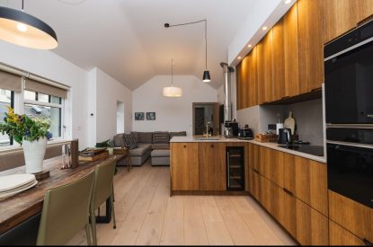 The kitchen at Map Maker's Cottage, Roundstone, Galway