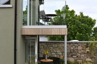The balcony at Map Maker's Cottage, Roundstone, Galway