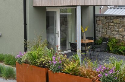 The terrace at Map Maker's Cottage, Roundstone, Galway