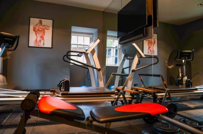 The gym at Meadfoot Manor, Torquay, Devon