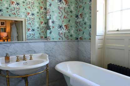 The bathroom at Gentleman Jack's Flat, Yorkshire Dales