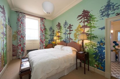 A double bedroom at Gentleman Jack's Flat, Yorkshire Dales