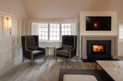 The living room at Muirfield Green, East Lothian