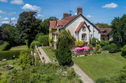 The grounds at Chulmleigh Manor, Devon