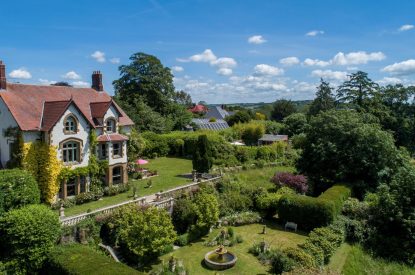 The grounds at Chulmleigh Manor, Devon