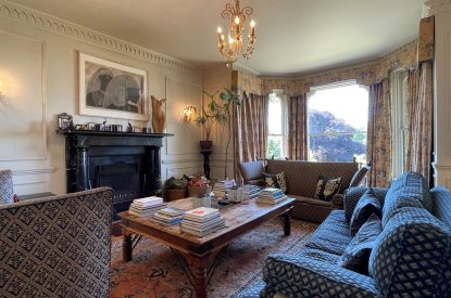 The sitting room at Chulmleigh Manor, Devon
