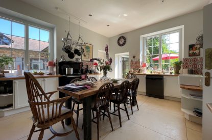 The kitchen at Chulmleigh Manor, Devon