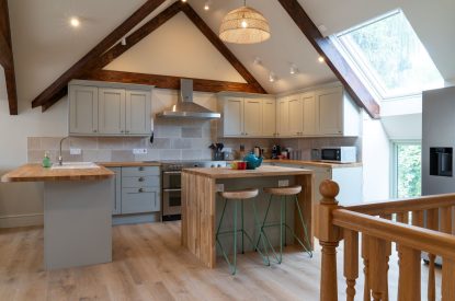 The kitchen at Poppy Cottage, Somerset