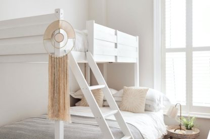 A bunk bedroom at Driftwood House, Dorset