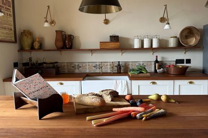 The kitchen at Plas Glan Menai, Anglesey