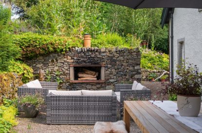 Outdoor dining at Quarter House, Scottish Borders