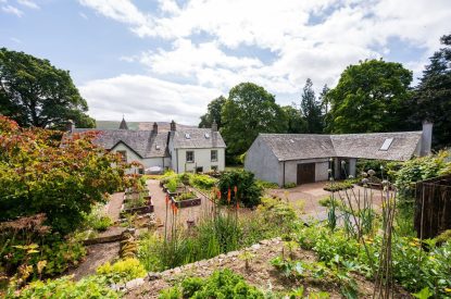 The gardens at Quarter House, Scottish Borders