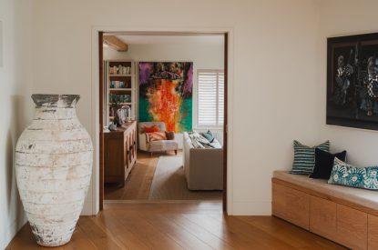 View to the living room at Ocean View, Cornwall