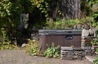 The hot tub at Quarter House, Scottish Borders