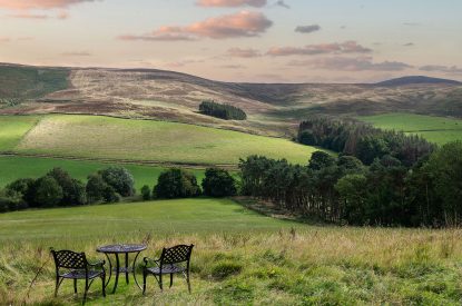 Countryside views at Quarter House, Scottish Borders