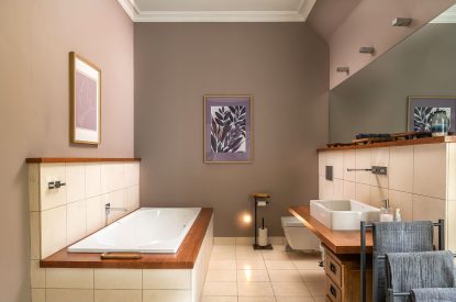 A bathroom at Quarter House, Scottish Borders