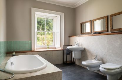 A bathroom at Quarter House, Scottish Borders