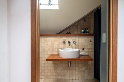 A bathroom at Quarter House, Scottish Borders