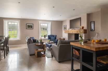 A seating area at Quarter House, Scottish Borders