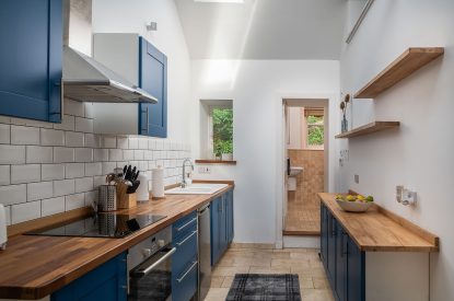 The cottage kitchen at Quarter House, Scottish Borders