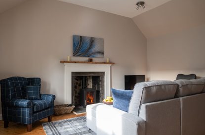 The sitting room at Quarter House, Scottish Borders