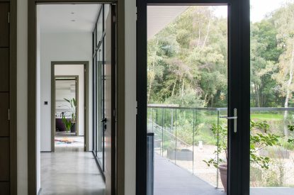 Views to the lake at The Bridge House, Hampshire