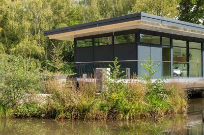 The exterior of The Bridge House, Hampshire