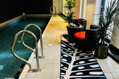 The indoor swimming pool at Crescent House, Lake District