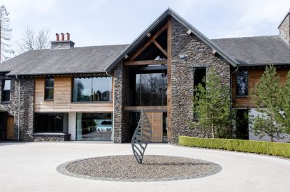The entance to Lake View Lodge, Lake District 
