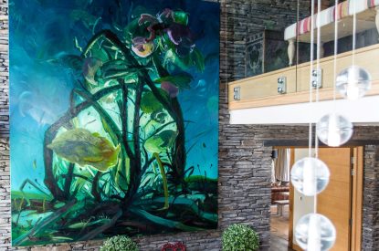 The entrance hall at Lake View Lodge, Lake District