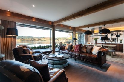 The living room at Lake View Lodge, Lake District