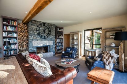The living room at Lake View Lodge, Lake District