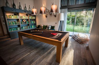 The games room at Lake View Lodge, Lake District