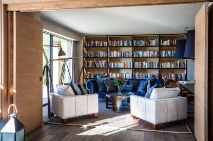 The snug area at Lake View Lodge, Lake District