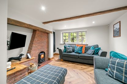 The sitting room at Forge Cottage, Staffordshire