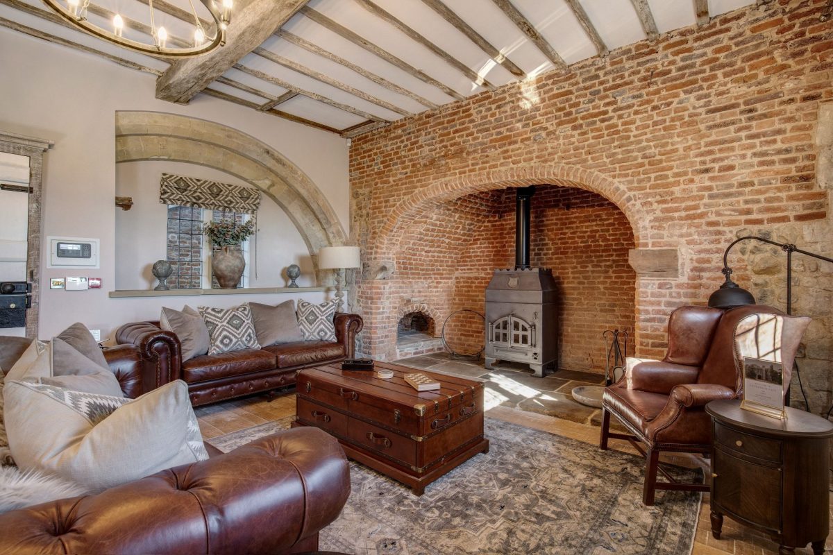 The living room at Priory East Gate, Essex