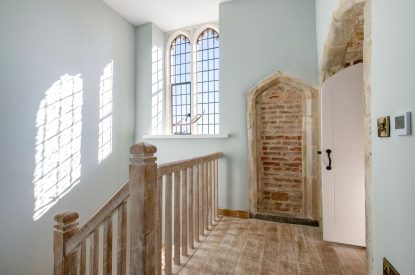 The upstairs landing at Priory East Gate, Essex