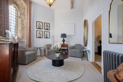 The sitting room at Priory East Gate, Essex