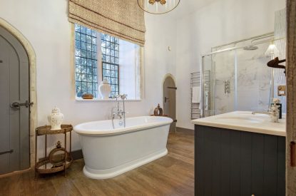 The freestanding bath at Priory East Gate, Essex