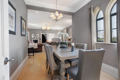 The dining area at Priory Lodge, Essex